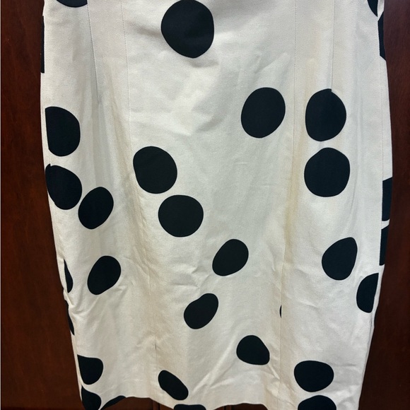 Banana Republic Black and White Polka Dot Midi Dress - Picture 7 of 10